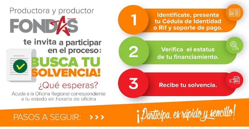 Participa de forma rápida y sencilla.

Sigue estos simples 3 pasos.

Obten tu solvencia para seguir sumando a la fuerza productiva.

#AhoraEsCuando
#NuevaEtapaDel1X10