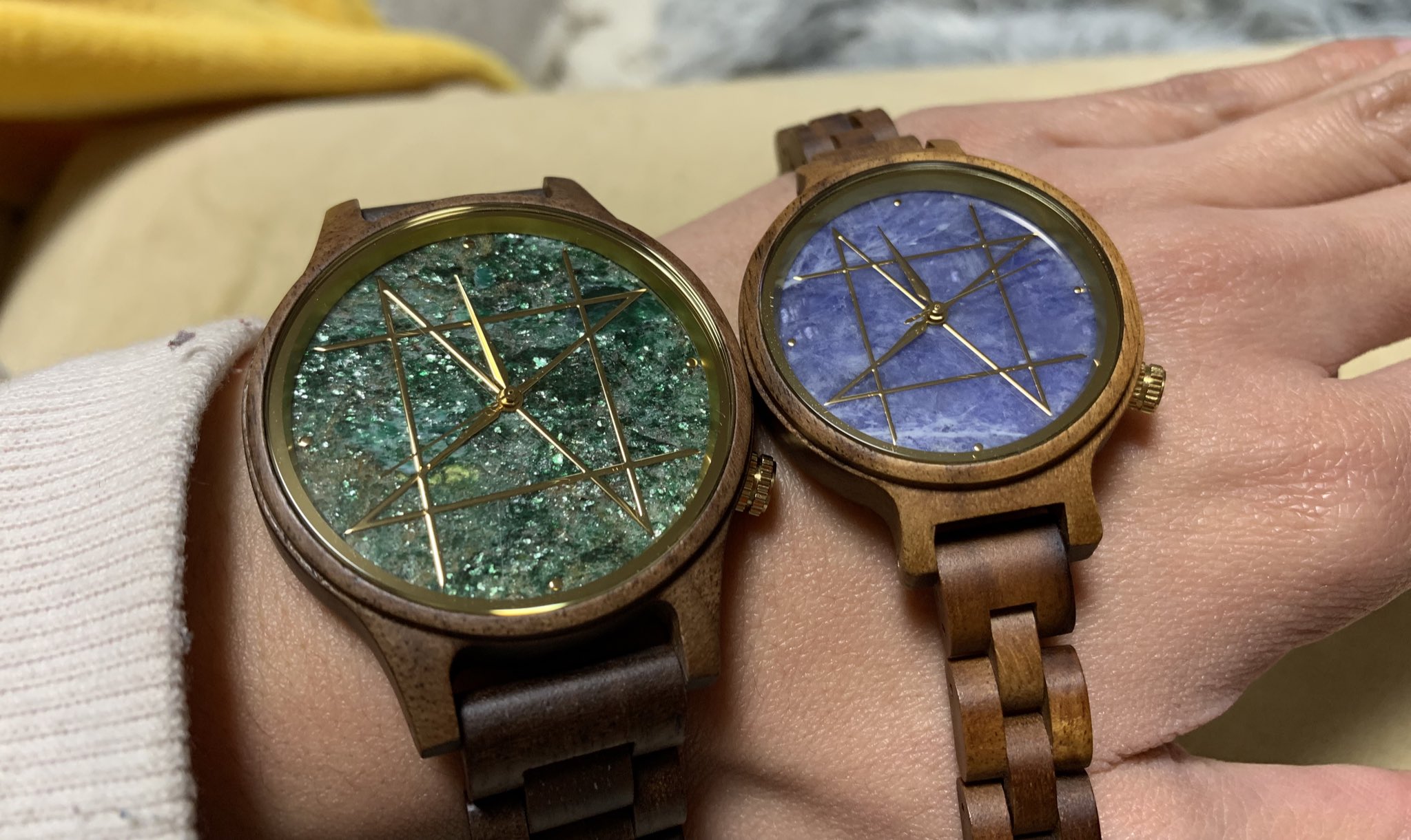 NOZ QUARTZ MODEL クオーツモデル／グリーンモスコバイト 42mm NOZ