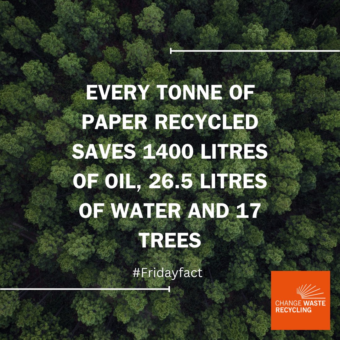 Why is recycling your paper important? Just look what can be saved by recycling instead of using virgin materials. 
#Fridayfact #paperrecycling #businesswaste #scottishbusiness #trees #SustainableBusiness #RecyclingFacts #CircularEconomy