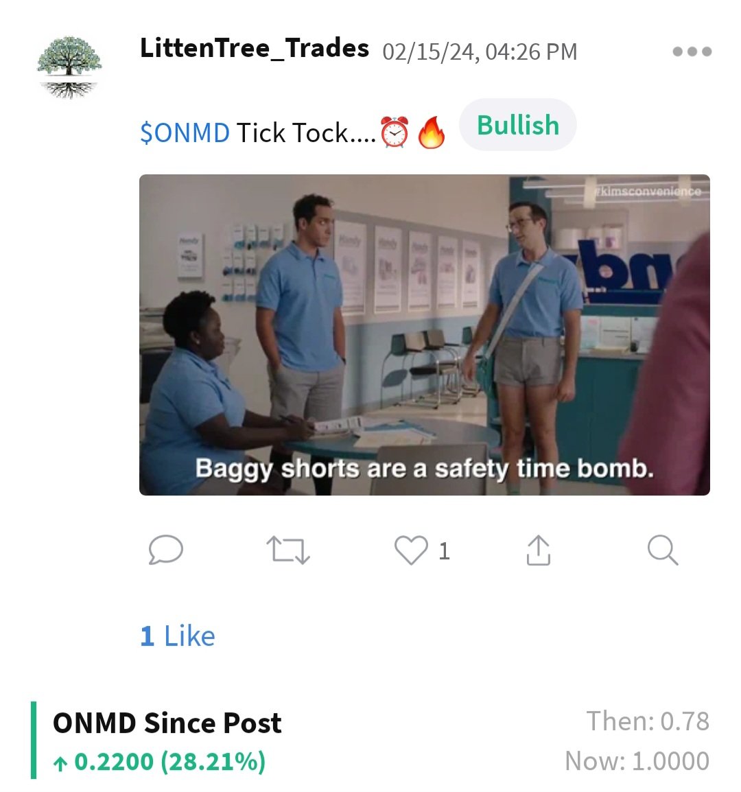 LittenTreeTrade's tweet image. $ONMD Always early +28% 🤑💰🔥