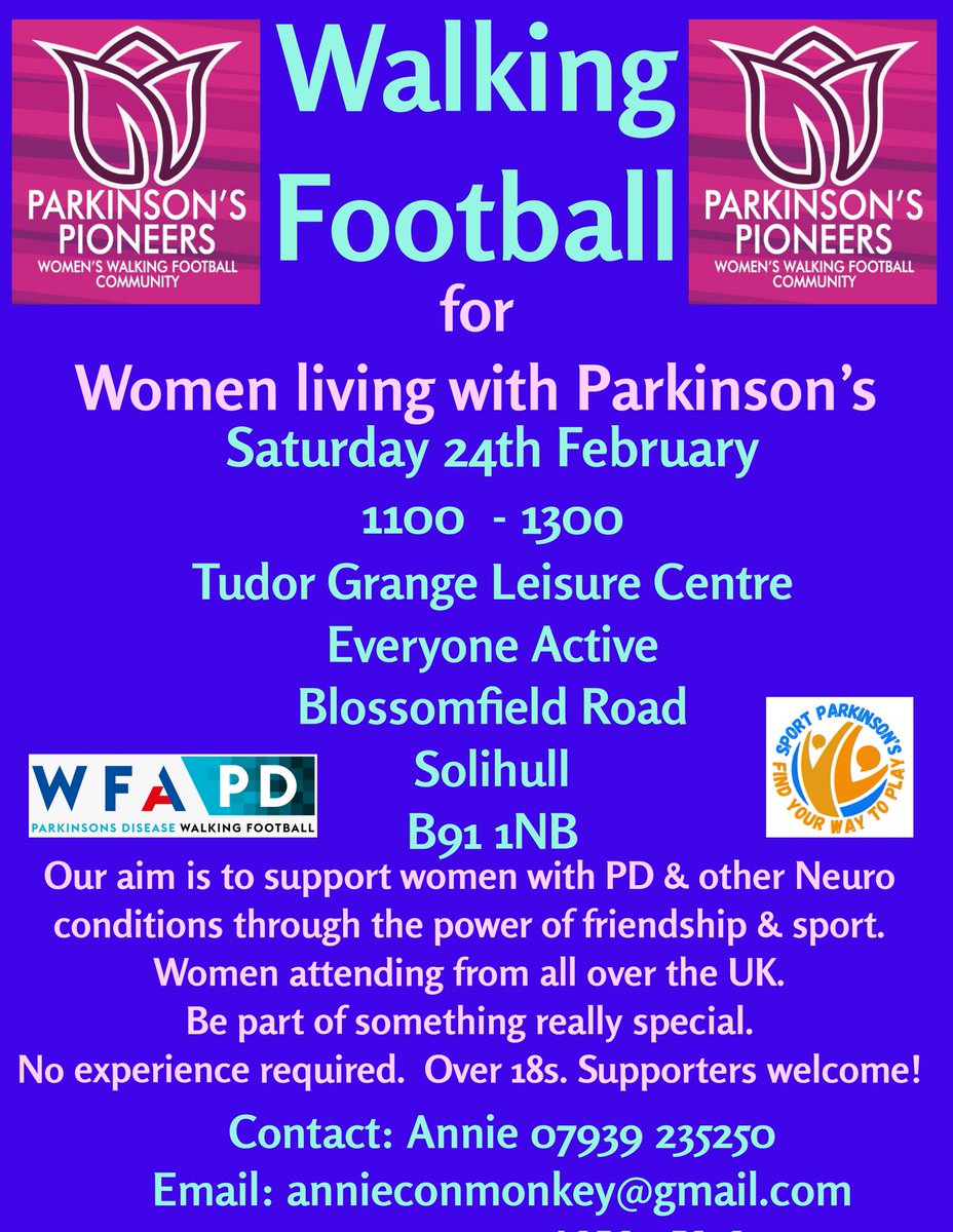 PDPioneers's tweet photo. Our 2nd session of 2024 is nearly upon us. Come and join a fabulous sisterhood of women PD Pioneers through the power of sport, friendship and fun. 
No experience needed.  Try something new. 
Walking football is a game for everyone
#thisgirlcan
#weseeyounetwork
#hergametoo https://t.co/EqD2bnCHWa