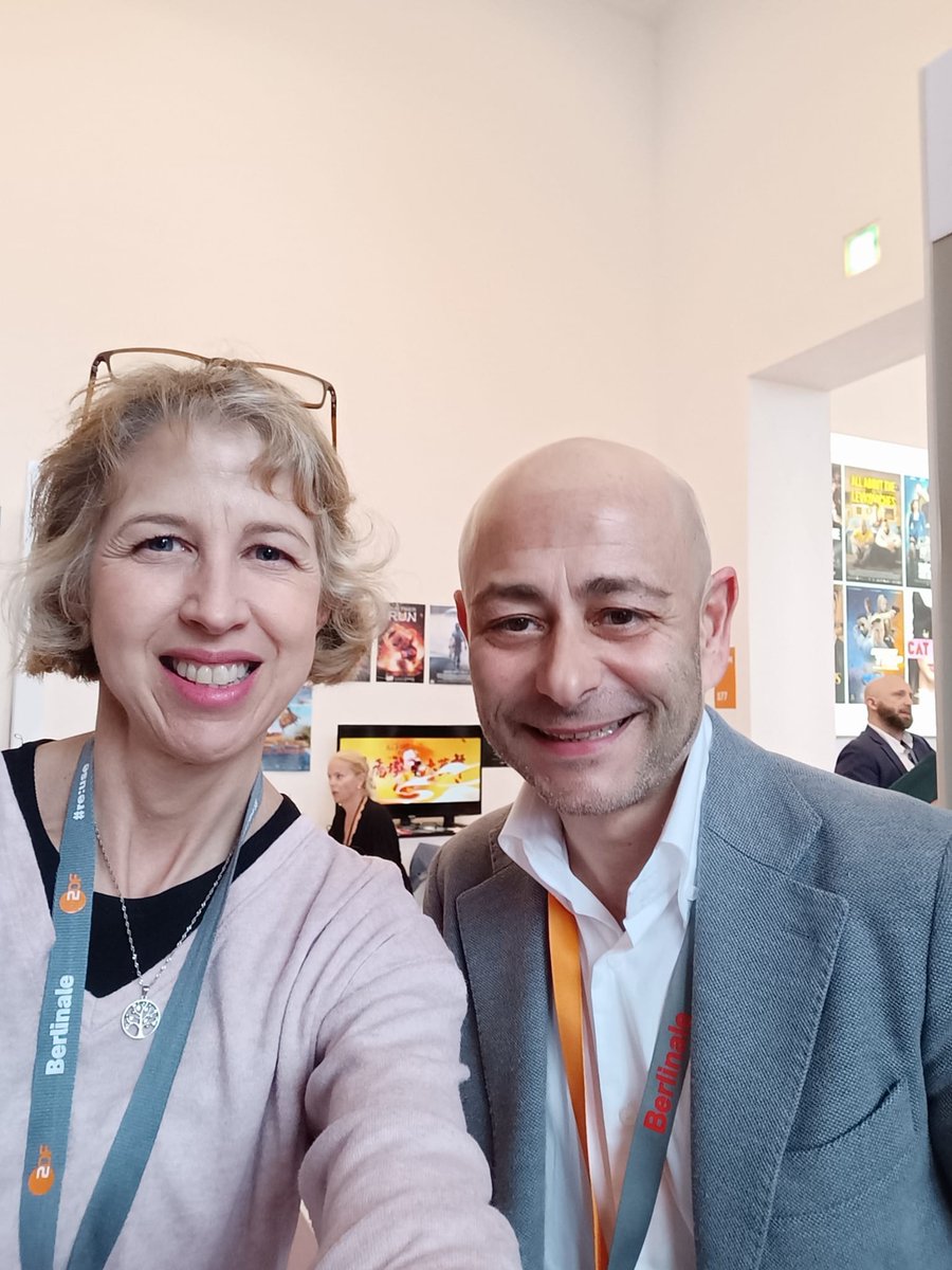 SkylineIFE's tweet photo. Verónica García Villarroya, our Spanish and Portuguese Content Acquisitor, is delighted to meet Andrea di Girolamo,
Sales Manager at Film Export Group. #EFM #BerlinaleFilmFestival https://t.co/QtJhJNzvvL