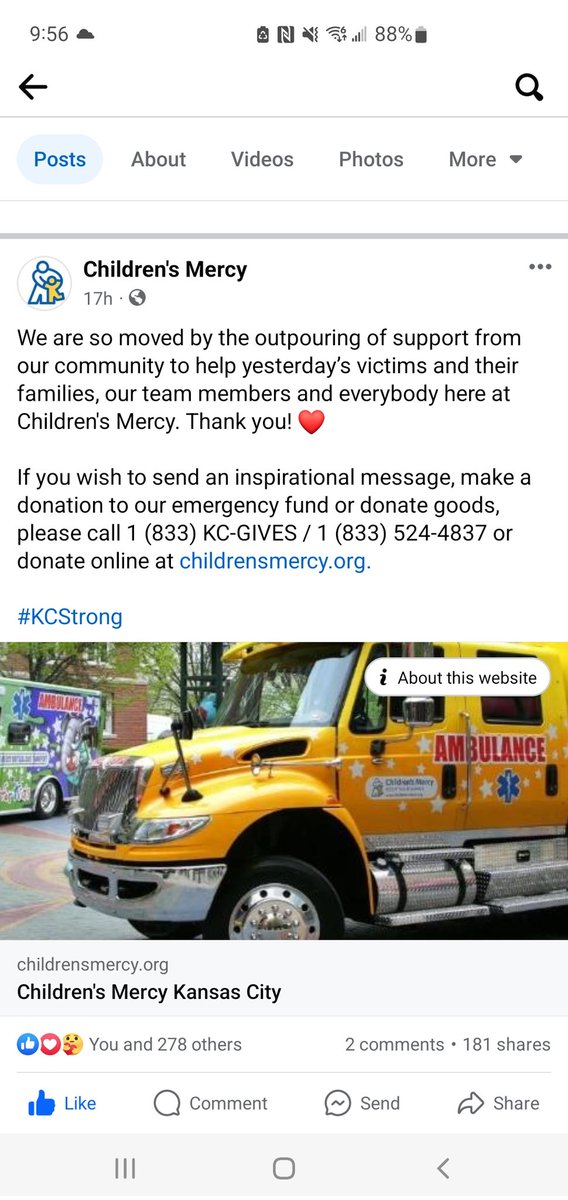 Viixin's tweet photo. @YoungbloodJoe @MVS__11 @ArrowheadPride No reason. CMH has already said how you can directly help the children impacted. Give these families privacy! https://t.co/Pqm1dGmt7l