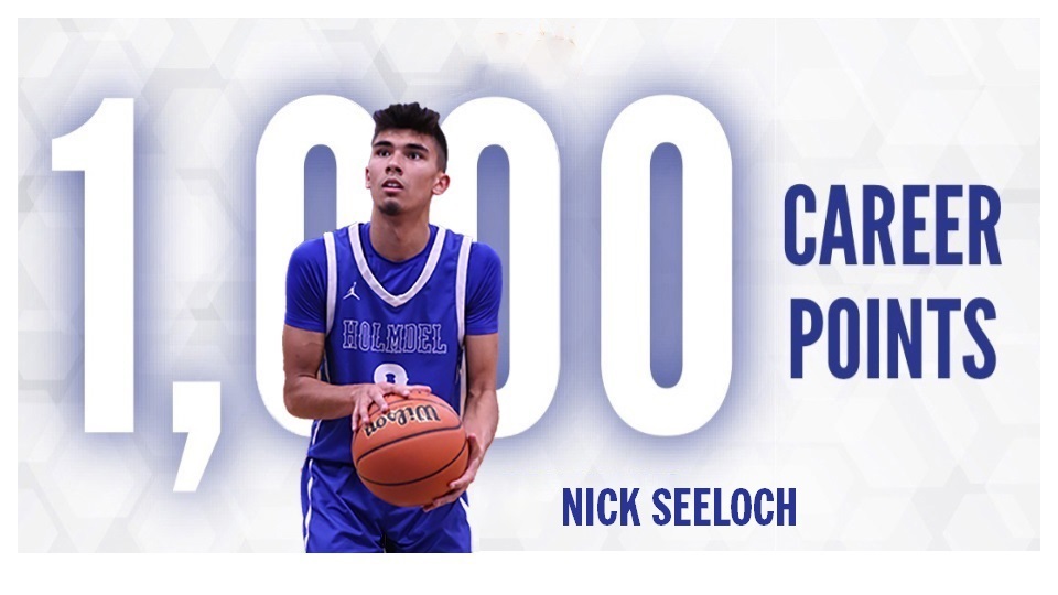 Congratulations to Nick Seeloch for scoring his 1,000th career point. Great job, Nick! <a href="/HolmdelHS/">Holmdel High School</a> #WeAreHolmdel