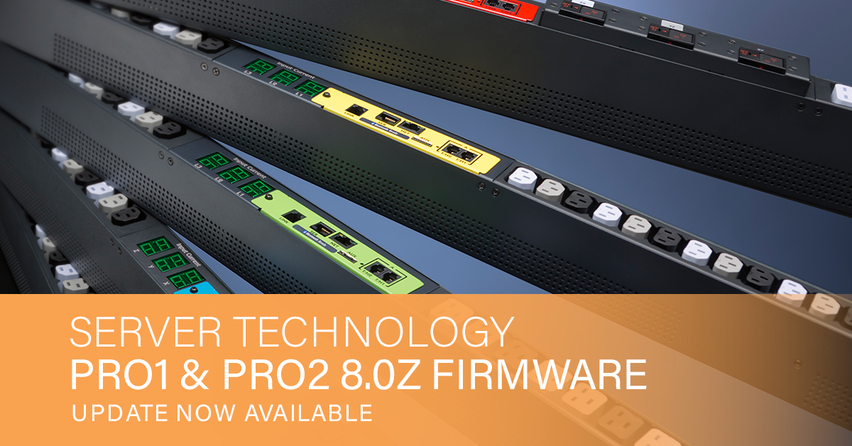 ServerTechInc's tweet image. PRO1 and PRO2 PDU Firmware Update Now Available!
Firmware update version 8.0z is available to download and install for Server Technology PRO1 and PRO2 Rack PDUs.
Access the release notes and download the firmware: loom.ly/4SENX70
#DataCenter #SeverTechnology #RackPDU