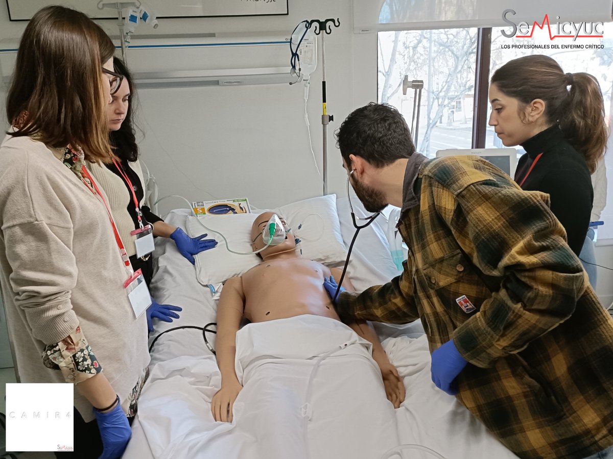 semicyuc's tweet photo. El segundo grupo de socios del Curso #CAMIR4 para R4 ha finalizado hoy viernes sus talleres de inmersión en #MedicinaIntensiva, afianzando los conocimientos adquiridos durante los primeros años de residencia. https://t.co/m1EcYupuI8