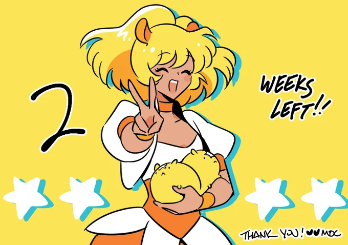 2 WEEKS LEFT  to support my new graphic novel 24/7 MAGICAL MAIDEN MIMI! Have you seen her? Now you have   
