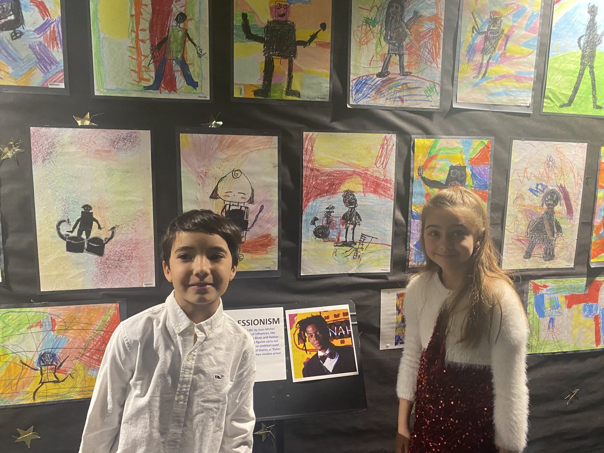 BISWashington's tweet image. We had a cultured afternoon at our Year 3 Art Gallery, fully staffed by our student greeters, caterers, security, and coat checkers. Our resident artists skillfully exhibited their wonderful art work, inspired by different artists and art movements throughout history. #BISW #NAE