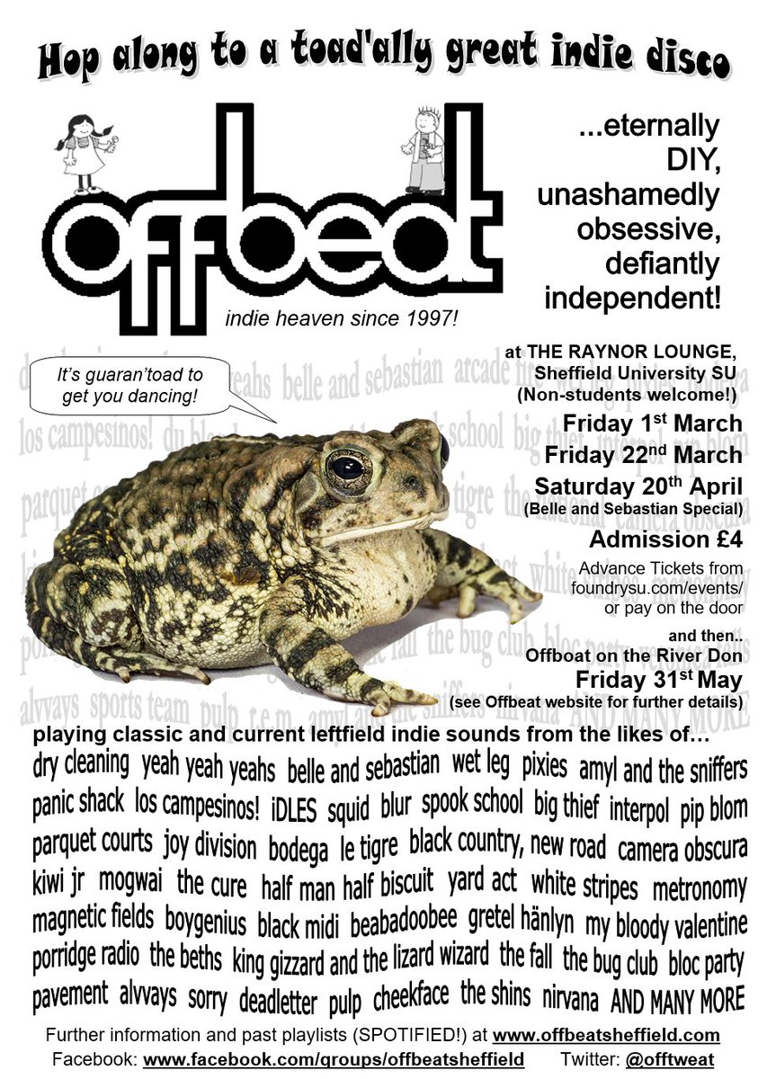 Offbeat indie night tweet media