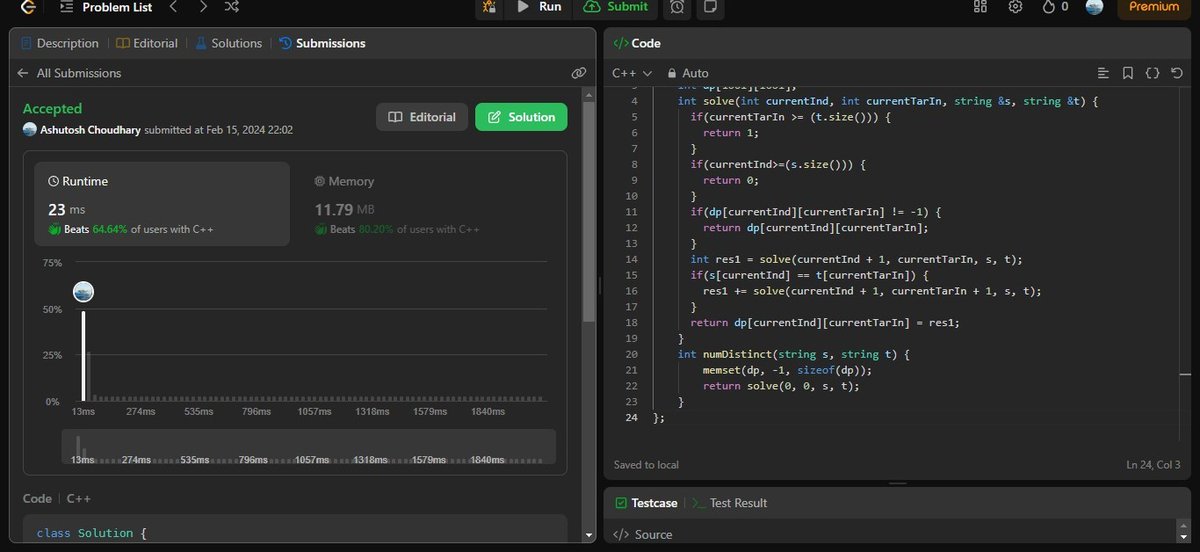 AshuJatt6's tweet image. #75daysofcodechallenge   
-Day 57/75
LeetCode Problem Name:
1. Minimum Depth of Binary tree.
2. Path Sum ll.
3. Flatten Binary tree to Linked list.
4. Distinct Subsequence.
Rest in Peace
Jungkook