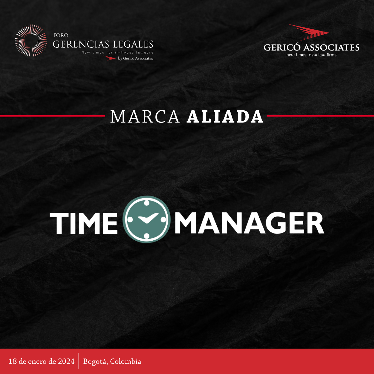 timemanagerweb's tweet image. 🎉 ¡𝐄𝐦𝐨𝐜𝐢ó𝐧 𝐞𝐧 𝐞𝐥 𝐚𝐢𝐫𝐞!🎉

🎉 ¡𝐄𝐦𝐨𝐜𝐢ó𝐧 𝐞𝐧 𝐞𝐥 𝐚𝐢𝐫𝐞!🎉

Nos complace anunciar que Time Manager será la marca aliada en el próximo FORO GERENCIAS LEGALES en Bogotá el 18 de marzo.

¡No te lo pierdas!

#ForoGerenciasLegales #TimeManager #Networking