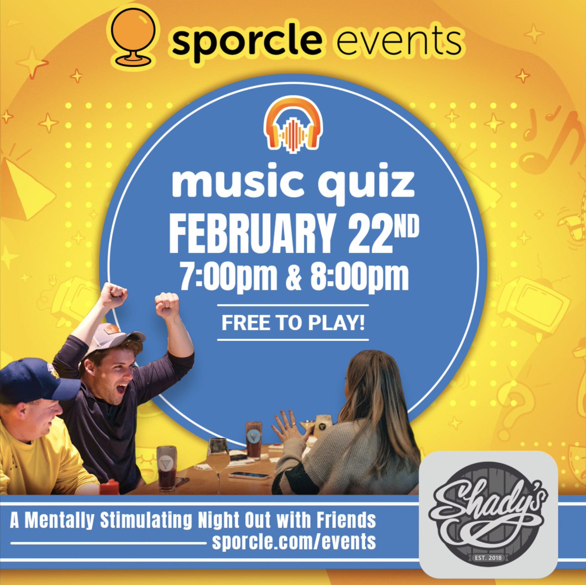 theOGscoreboard's tweet photo. ***BIG NEWS!***
I'm hosting the Triangle debut of MUSIC QUIZ at @shadysgarner, Thursday at 7 PM. It mixes a traditional “name that tune” style game with unique music trivia rounds.  Free to play with two chances to WIN.  Show off YOUR musical knowledge and join me for MUSIC QUIZ! https://t.co/6J8Bd0tDRh