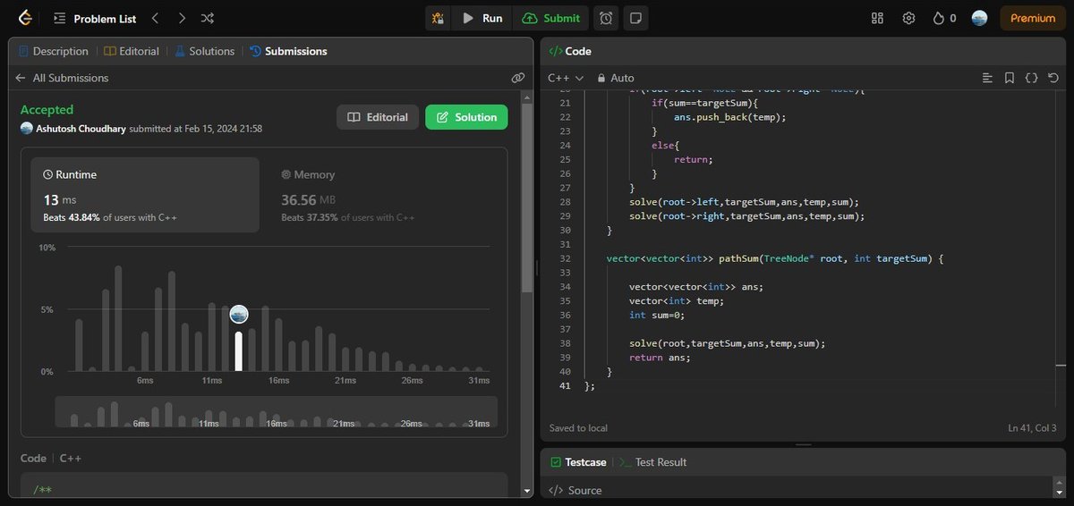 AshuJatt6's tweet image. #75daysofcodechallenge   
-Day 57/75
LeetCode Problem Name:
1. Minimum Depth of Binary tree.
2. Path Sum ll.
3. Flatten Binary tree to Linked list.
4. Distinct Subsequence.
Rest in Peace
Jungkook