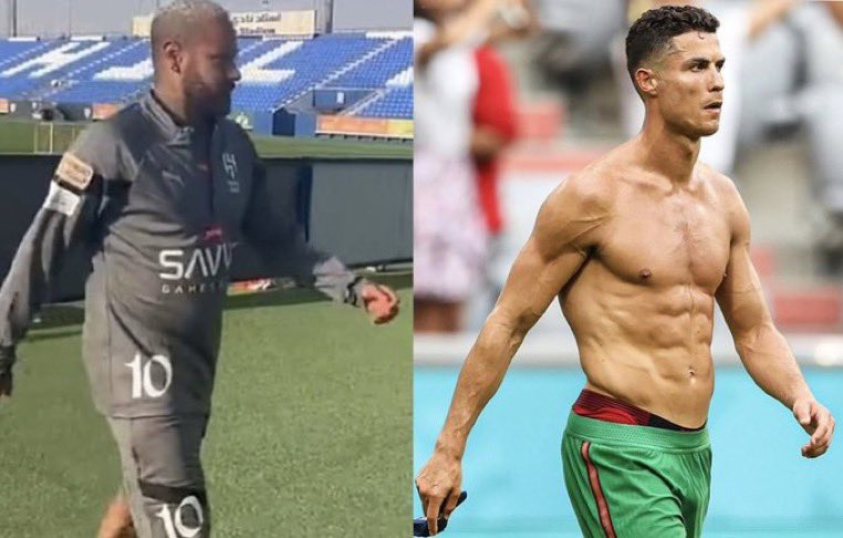 رونالدو 39 عام                                  نيمار 32 عام