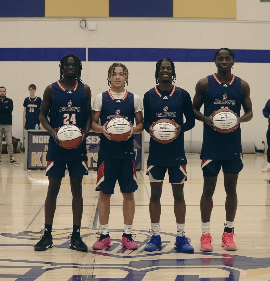 BCABoysVBB's tweet photo. It was an amazing senior night for our #BCABoys. We presented Sr Kur Teng (Manchester, NH) with his 2000 pt ball, Soph Warren Keel Jr. (Lynn, MA) with his 1000 pt ball, Sr Umari Seney (Tewksbury, MA) with his 1000 pt ball, Sr George Turkson Jr. (Lowell, MA) with his 1000 pt ball. https://t.co/Bk3gObtkUL