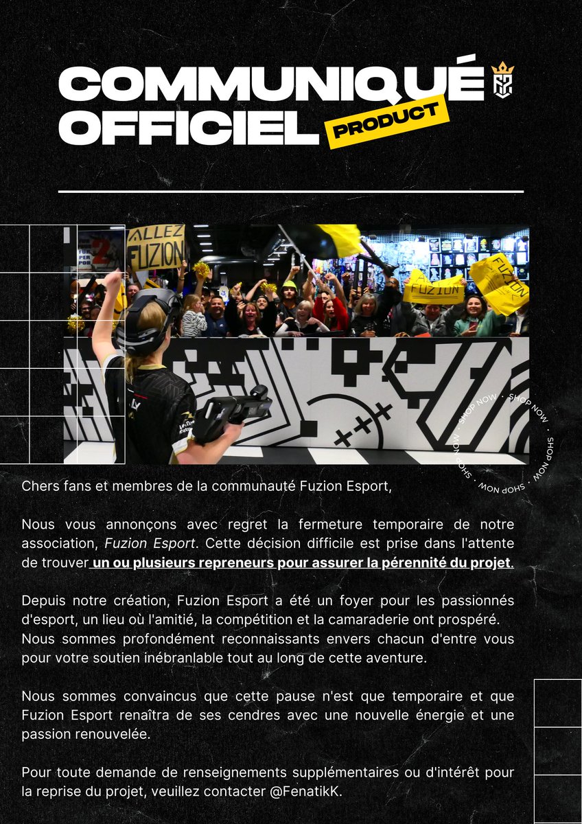 📌Communiqué Officiel Fuzion Esport • 16/02/2024