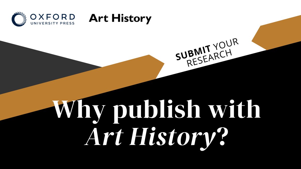 Looking for a home for your research at the @caavisual annual conference? Consider submitting your work to @AAH_Journal. Art History promotes scholarship from across the globe and welcomes submissions from both established and emerging scholars: oxford.ly/3OJWVn2 #CAA