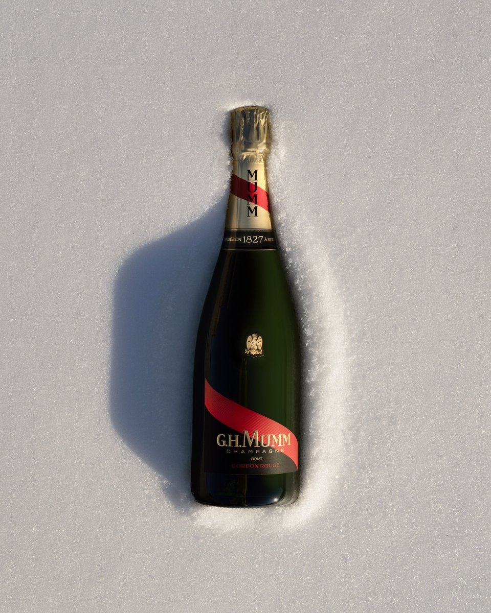 Who needs an ice bucket when you've got nature's coolest cooler? Our champagne chilling effortlessly in the snow – because winter serves it best, naturally! #MaisonMumm #Winter PLEASE DRINK RESPONSIBLY  Please only share our posts with those who are of legal drinking age.