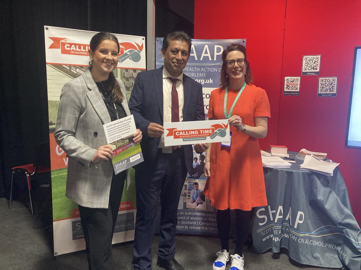 SHAAPAlcohol's tweet photo. Thanks to @FoysolChoudhury for stopping by!

SHAAP are discussing many important issues this weekend. You can also learn about our #CallingTime campaign, which is calling to end alcohol sponsorship of sports. 📣

Read more about it here: https://t.co/k1rYaJhZk8 https://t.co/JBDxY7UADO