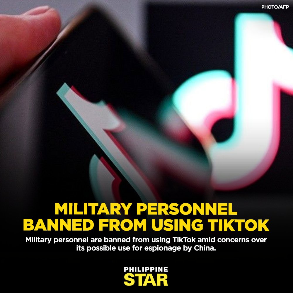 PhilippineStar's tweet photo. Armed Forces of the Philippines spokesperson Col. Francel Margareth Padilla said the AFP has ordered its personnel to avoid using the China-linked application. https://t.co/8eGOI1S5fv https://t.co/HGIAlGB7cD