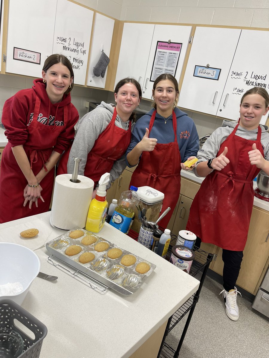 Our first attempt at madeleine cookies in World Foods was a success! #mcbulldogs101 #wsd101 #facsed #sayyestofcs