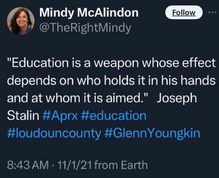 willwatson's tweet photo. What is it with MAGA Republicans in Arkansas and their fixation on quoting or complimenting Russian autocrats? 

This is Bentonville extremist Mindy McAlindon, who is a freshman state rep in a flippable district. Northwest Arkansas deserves better than this. https://t.co/AlqSe7o70s