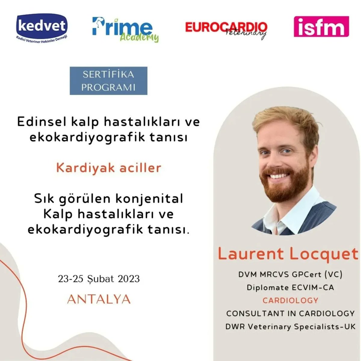 Avrupa Kardiyoloji, Anestezi ve Acil hekimliğinde diplomat hekimler tarafından verilecek..