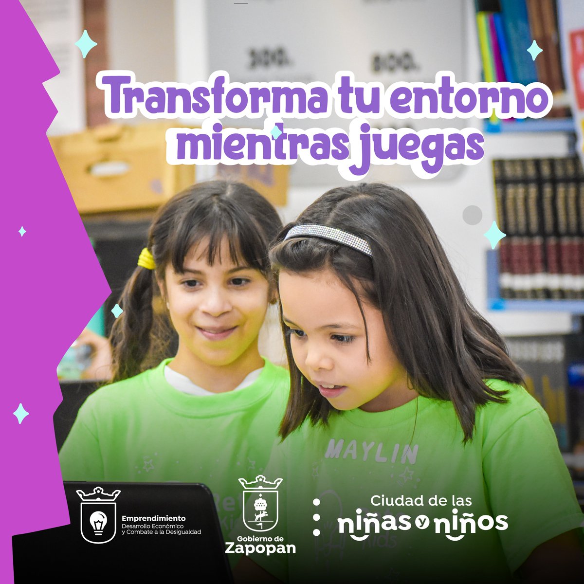 ZapopanGob's tweet photo. ¡Bienvenidos a #RetoKids, donde la creatividad y la innovación son el combustible para los sueños de nuestras futuras mentes brillantes! 🌟
Descubre un viaje apasionante donde las niñas y niños explorarán su potencial a través de actividades lúdicas. 💡🎨
https://t.co/7aTd6BR5pt https://t.co/nENCsfy5dN