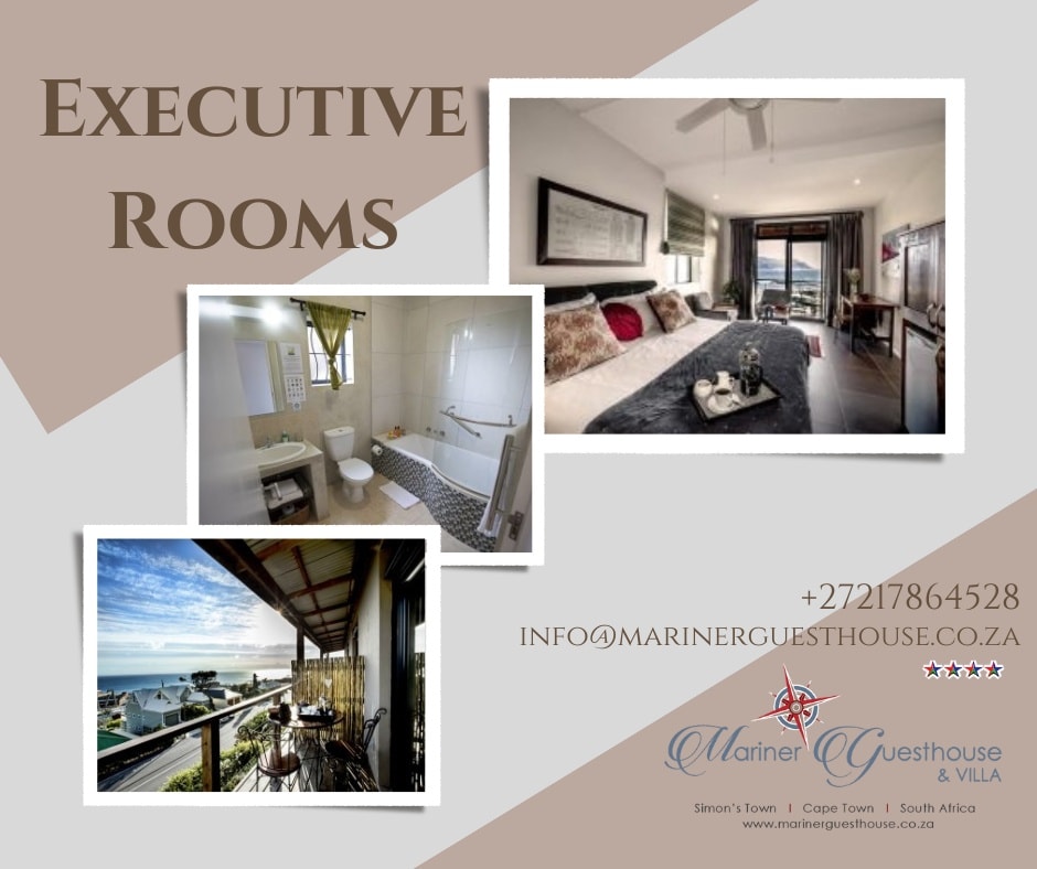 Our Executive Rooms all come with the option of single Twin beds or one King sized bed with en-suite shower-bathroom. 
Make your stay unforgettable at Mariner Guesthouse &amp; Villa.
info@marinerguesthouse.co.za
+27217864528
#simonstown
#lovesimonstown
#simonstownaccommodation