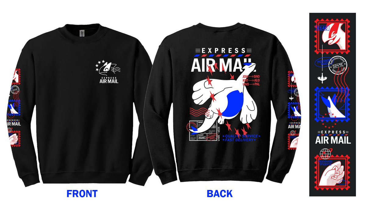 Bleucan's tweet photo. ☁️📬💌NOW AVAILABLE💌📬☁️

@HOTPINKWOLF and I are excited to bring you this collab!💙

-Preorder exclusive sand sweatshirt⏳
-Sizing up to 5XL for sand and 8XL for black
-Sticker books, keychains, and stickers are limited stock 
-Preorders close 2/24! ⏰

https://t.co/V3o5SEEe7O https://t.co/VxdNyLumYi