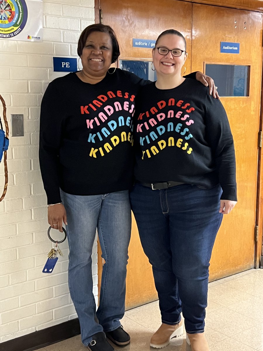 Ashley Elementary (@ashley_dolphins) on Twitter photo Caught our principal and assistant principal spreading kindness in sync! ๐๐ Who knew they'd show up in matching shirts without planning it? Just goes to show, that kindness is contagious at our school! ๐ #KindnessInAction #UnexpectedTwins #SchoolLeadership <a href="/CumberlandCoSch/">Cumberland County Schools</a> Caught our principal and assistant principal spreading kindness in sync! ๐๐ Who knew they'd show up in matching shirts without planning it? Just goes to show, that kindness is contagious at our school! ๐ #KindnessInAction #UnexpectedTwins #SchoolLeadership <a href="/CumberlandCoSch/">Cumberland County Schools</a>