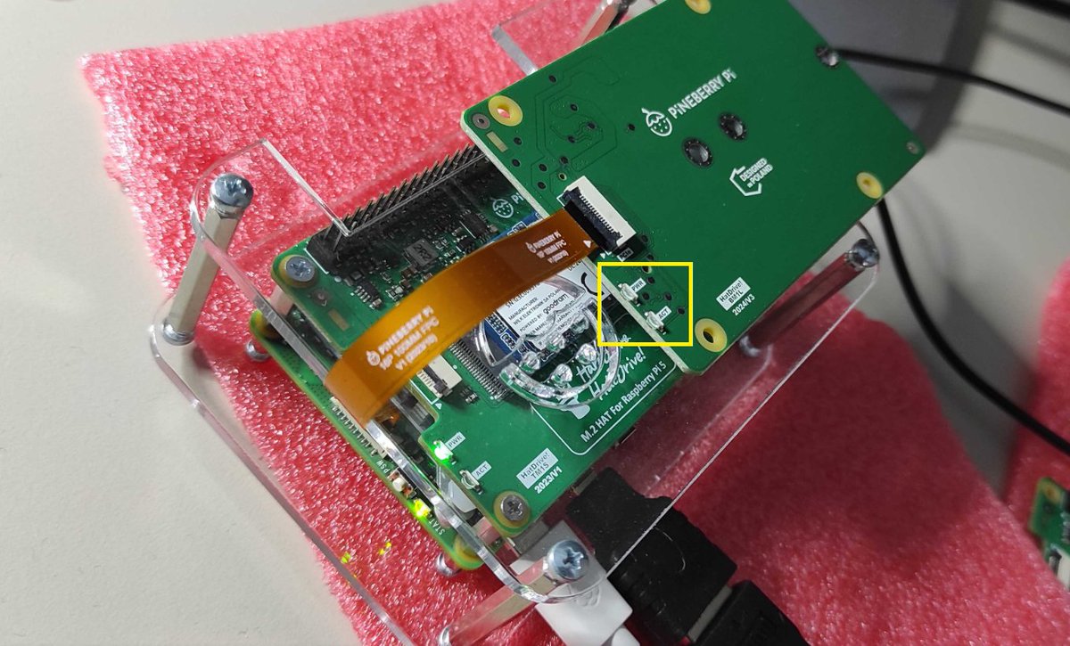 You may have already encountered this issue.

Having an outdated bootloader revision (as here from Nov 20, 2023), a HAT board compatible with the Raspberry Pi PCIe FPC standard with an SSD installed will not run the OS from the NVMe partition (PWR_EN control was not supported yet