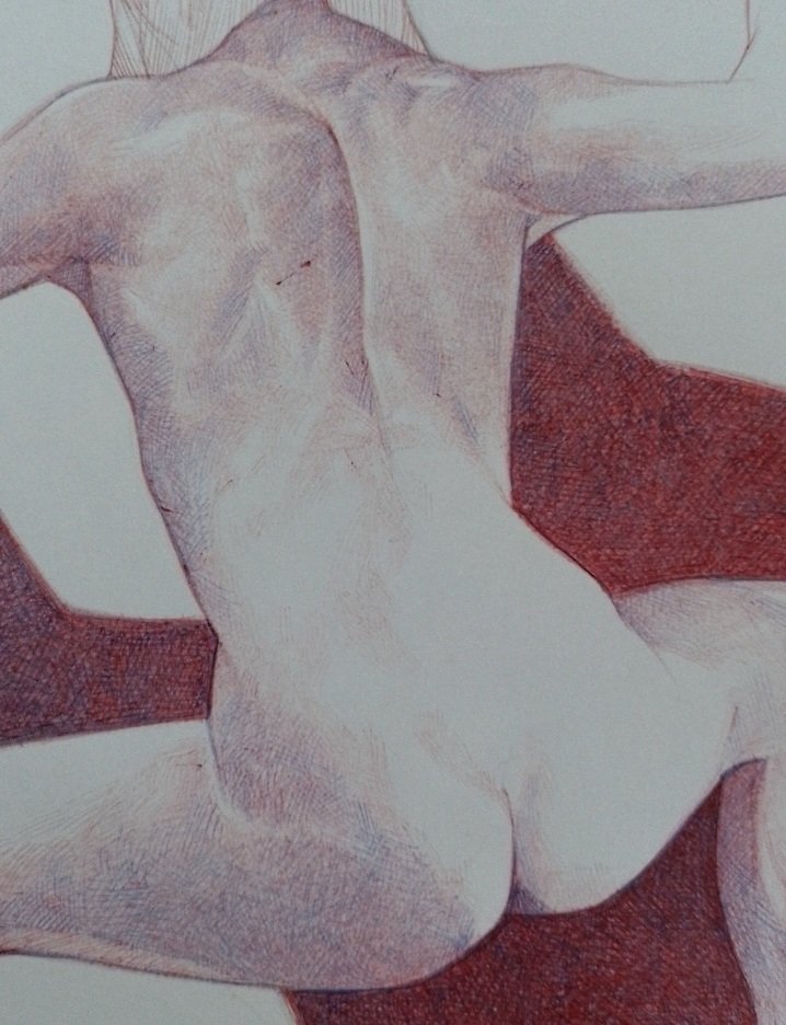 Estudio con bolígrafo