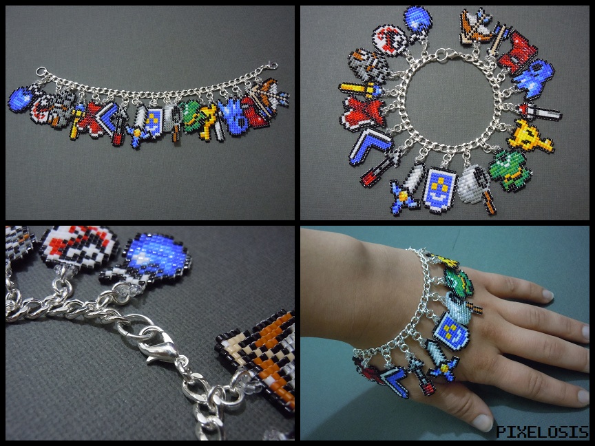 'Pixelosis’s bracelets are stunningly beautiful in the diversity and inclusion of the various items and icons of A Link to the Past.'

Yuga's Art Gallery: A charmed treasure trove #YugasArtGallery #Zelda #LinktothePast 
zeldauniverse.net/2024/02/16/yug…