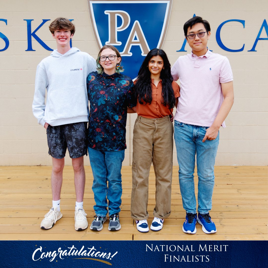 pulaskiacademy's tweet image. 📣 Four #PAGrade12 seniors have made the list of Finalists in this year's National Merit Scholarship Competition.  Congratulations to Rhea Choudhary, Aster Droste, Lake Nall, and Savin Yoon!

🙌 Well done, senior scholars!