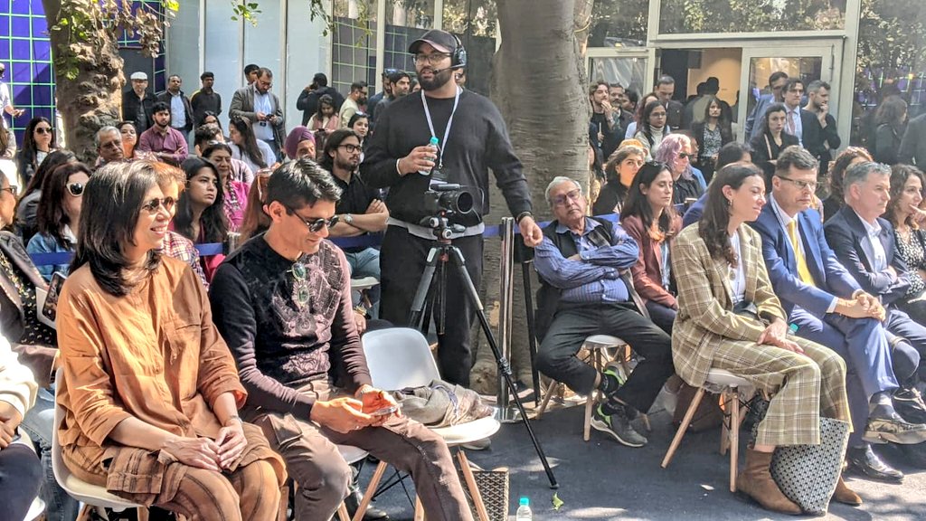 At the forefront of #ItalianDesignDay, Director #ITANewDelhi Alessandro Liberatori curated an engaging talk with @maria_porro_, President of @iSaloniofficial, & Indian panelists, speaking about cultural heritage,innovation and sustainability in contemporary design @ITAtradeagency