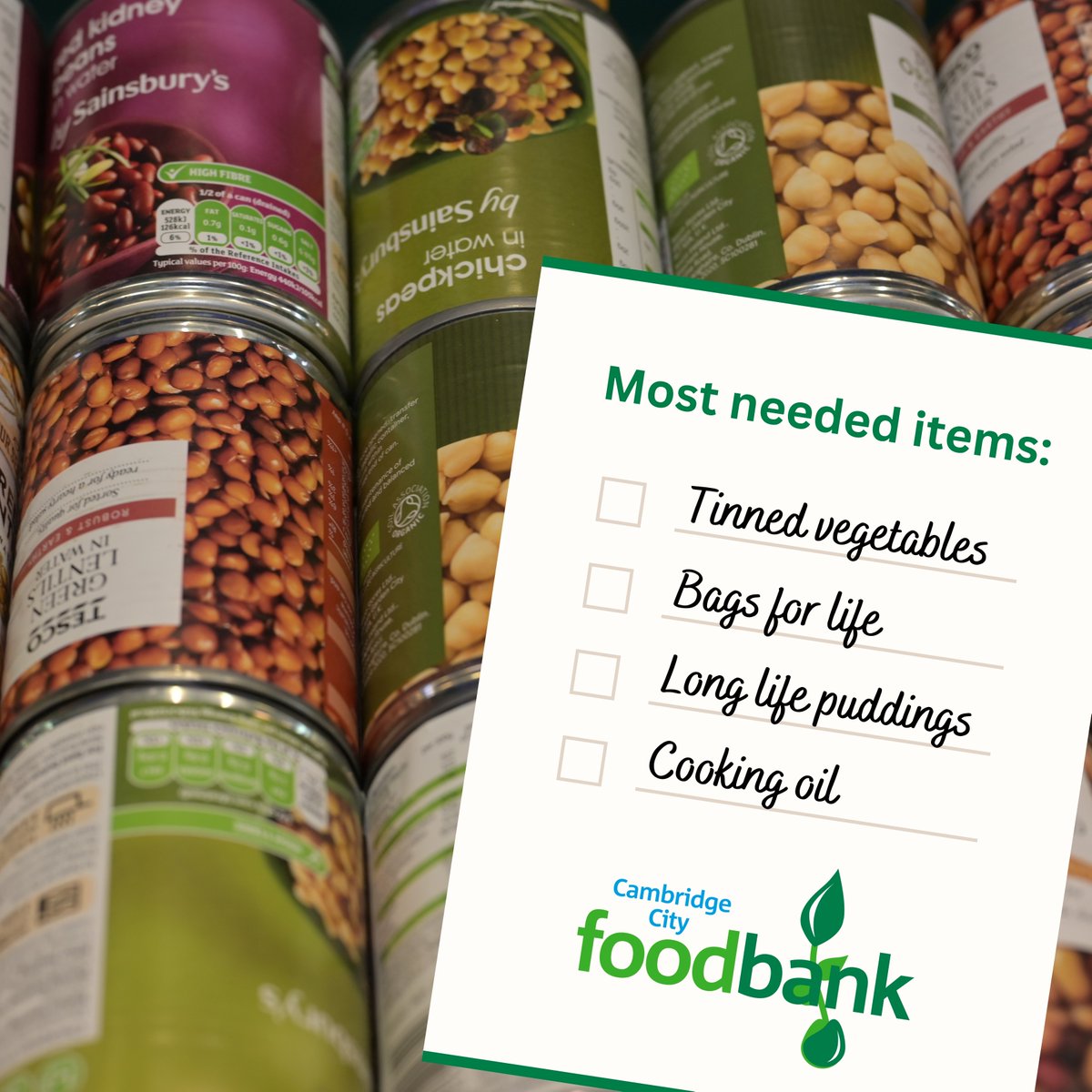 As we head into warmer months, it’s key to remember that sadly #FoodInsecurity occurs all year round. Below is a list of our most needed items. If you can #donate anything to help us support our visitors, please do get in touch.💚