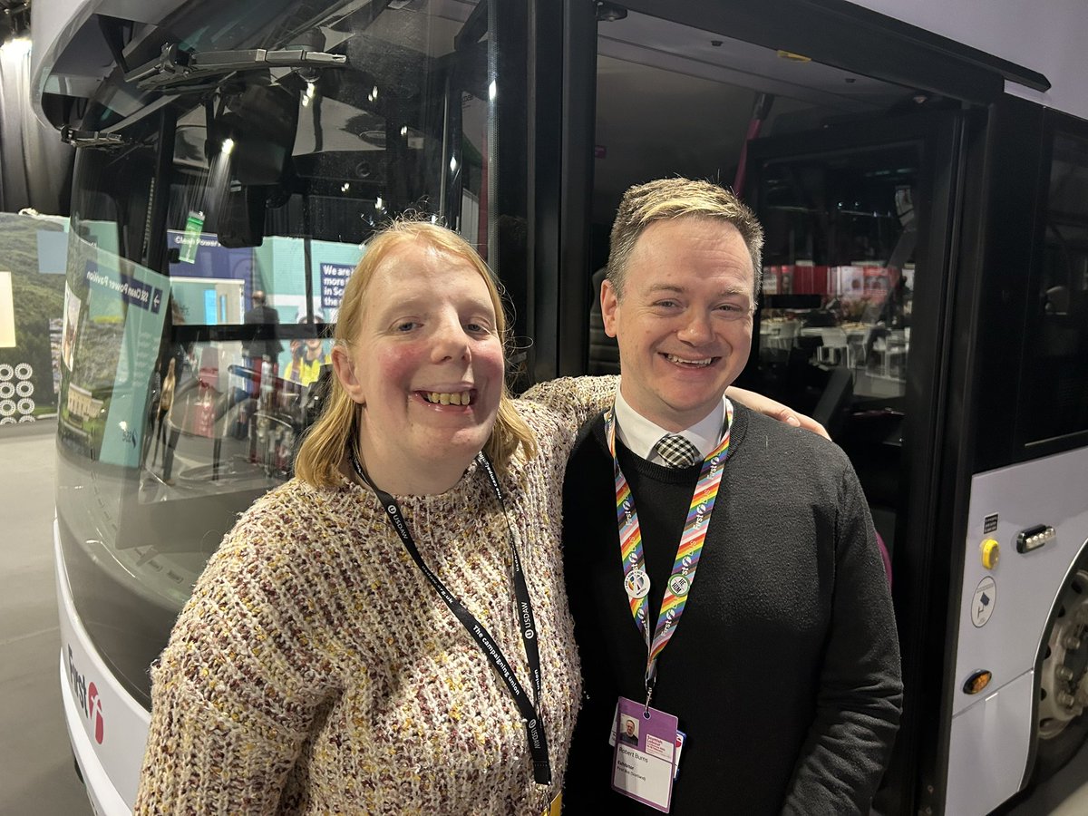 Great conversation with the chef executive Paul of @FirstBusnews today at the labour conference can’t wait to work together and make travel better for our @Enable_Tweets members #ExcitingTimes #cantwait #EnoughIsEnough