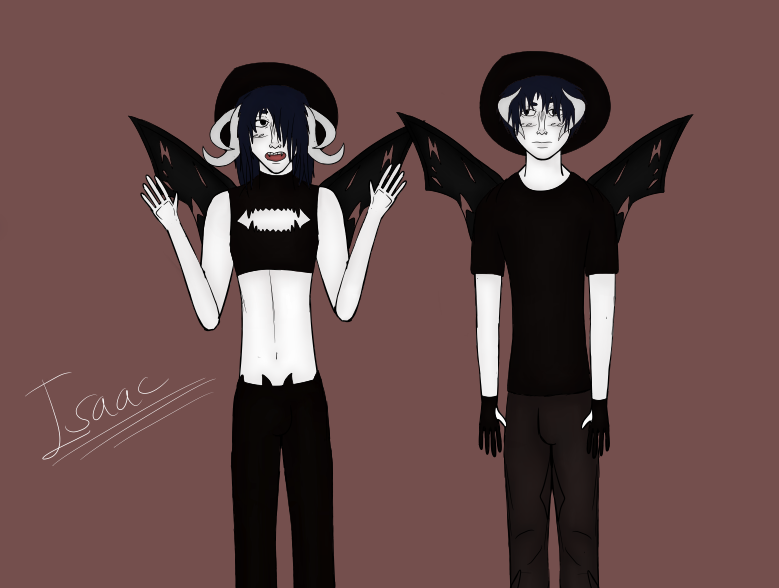 IsaacsEyeball's tweet photo. So me and my friend made these avatars and I love them so I drew them (#artmoots?) #art #artist #drawing #oc #ocdrawing #demonoc #ocart #demondrawing https://t.co/RUCOxdFEFd