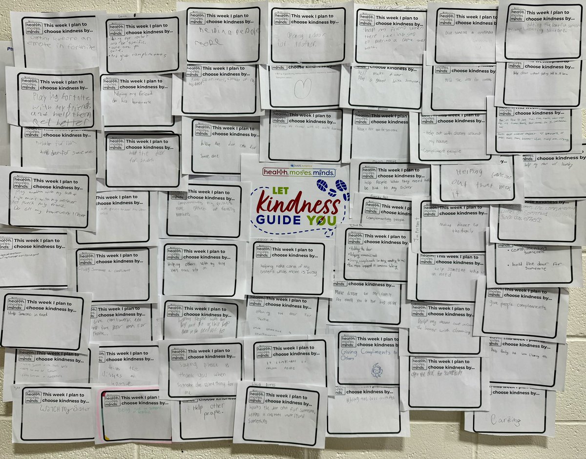 annaforcelledo's tweet photo. Kicked off our #RandomActsOfKindnessWeek Wednesday & am LOVING all of the ways our students are pledging to #SpreadKindness this week!
😍😍😍
#RSMSRocks #PhysEd #HealthEd #healthmovesminds
#LetKindnessGuideYou❤️
@SHAPE_America @RSDHPE https://t.co/eMgC3tbSDn