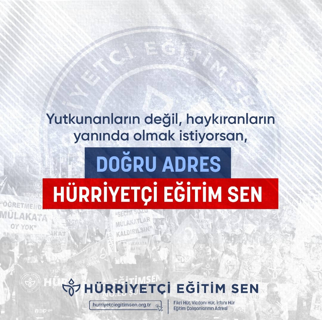 İlk günden beri her türlü hukuki mücadeleden yana olduk. 
Ant Olsun Hürriyet'e...
hursen.org/epanel/onlineu…
