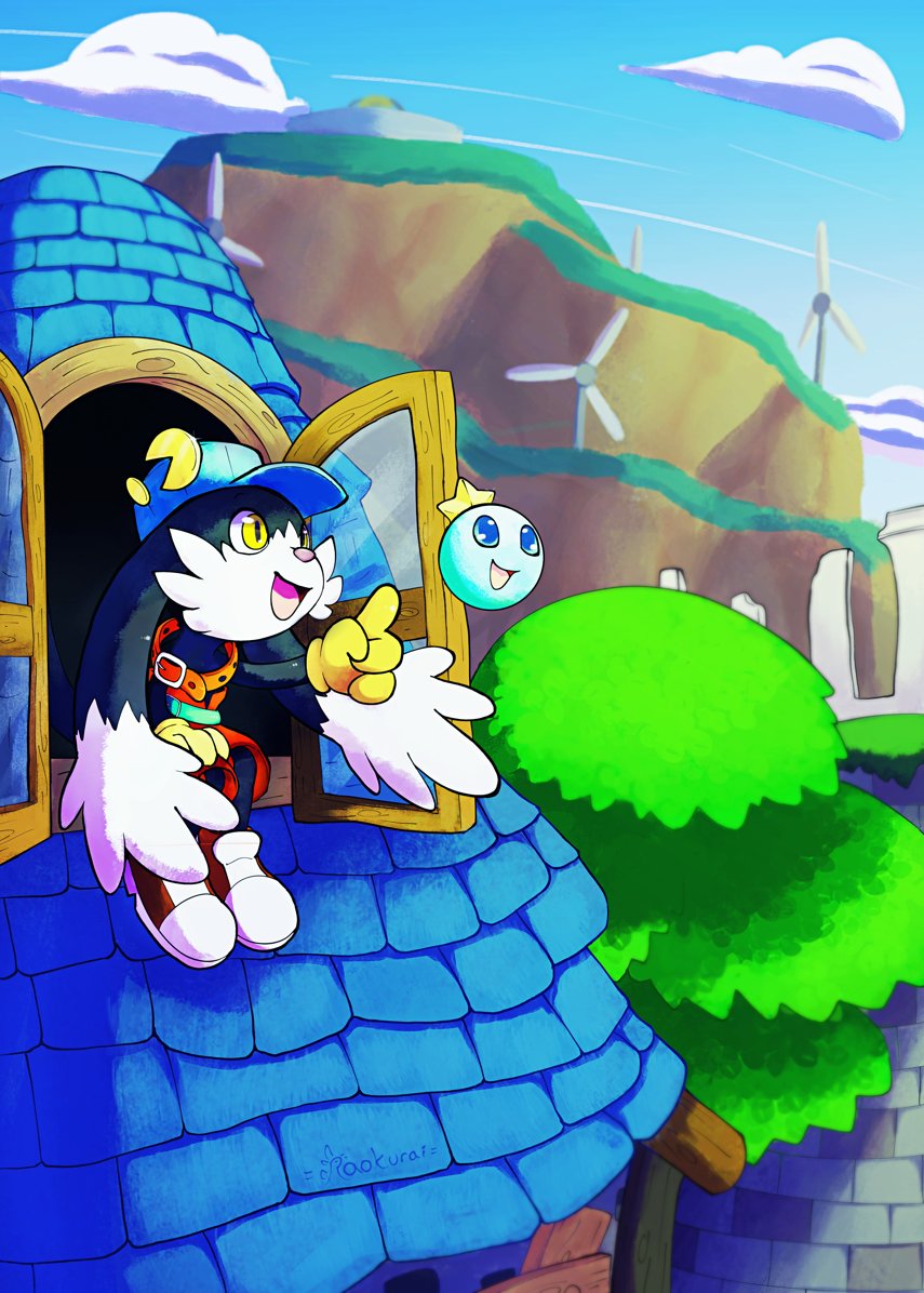 a piece i did for the @Klonoa_zine ! I'm super grateful i got to participate with all the amazing artists of the book~