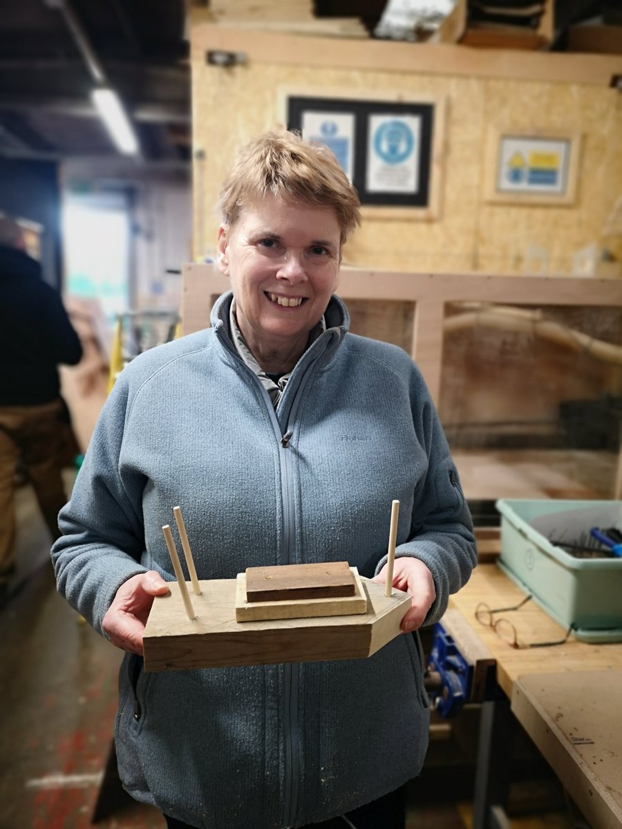 EdibleMorley's tweet photo. Thanks to @leeds_wood for today's #woodworking session. Our Incredible Edible volunteers really enjoyed the session and thought Zac was very knowledgeable. It's improved understanding of how tools work and techniques... Now to put our new skills to work 🪚🔨 https://t.co/cNw4P8plZw