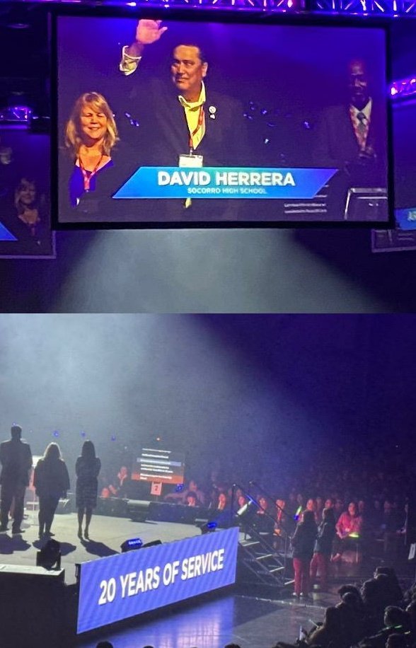 dherrera_SHS's tweet photo. District 10 Advisors getting recognition at State DECA. 20 years of service, wow how time goes by so fast when you are having fun. Have enjoyed every District, State, and International competition with all our Bulldogs. #SHSDECA #experiencethedifference https://t.co/LyqU5JLSTL