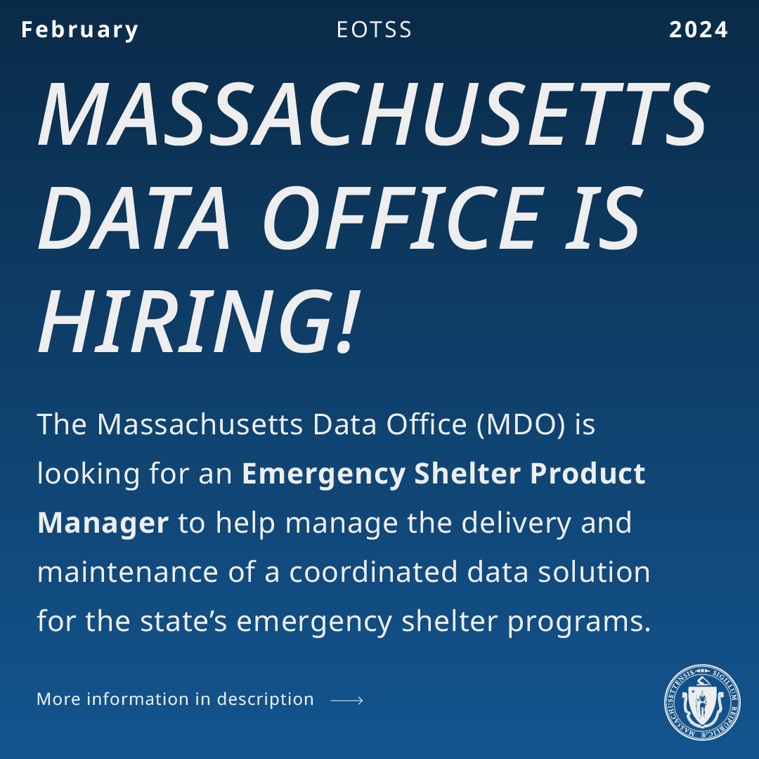 We’re looking for an Emergency Shelter Project Manager to help manage the delivery and maintenance of a coordinated data solution for the state’s emergency shelter programs. Learn more: ow.ly/7KpB50QCVZ2