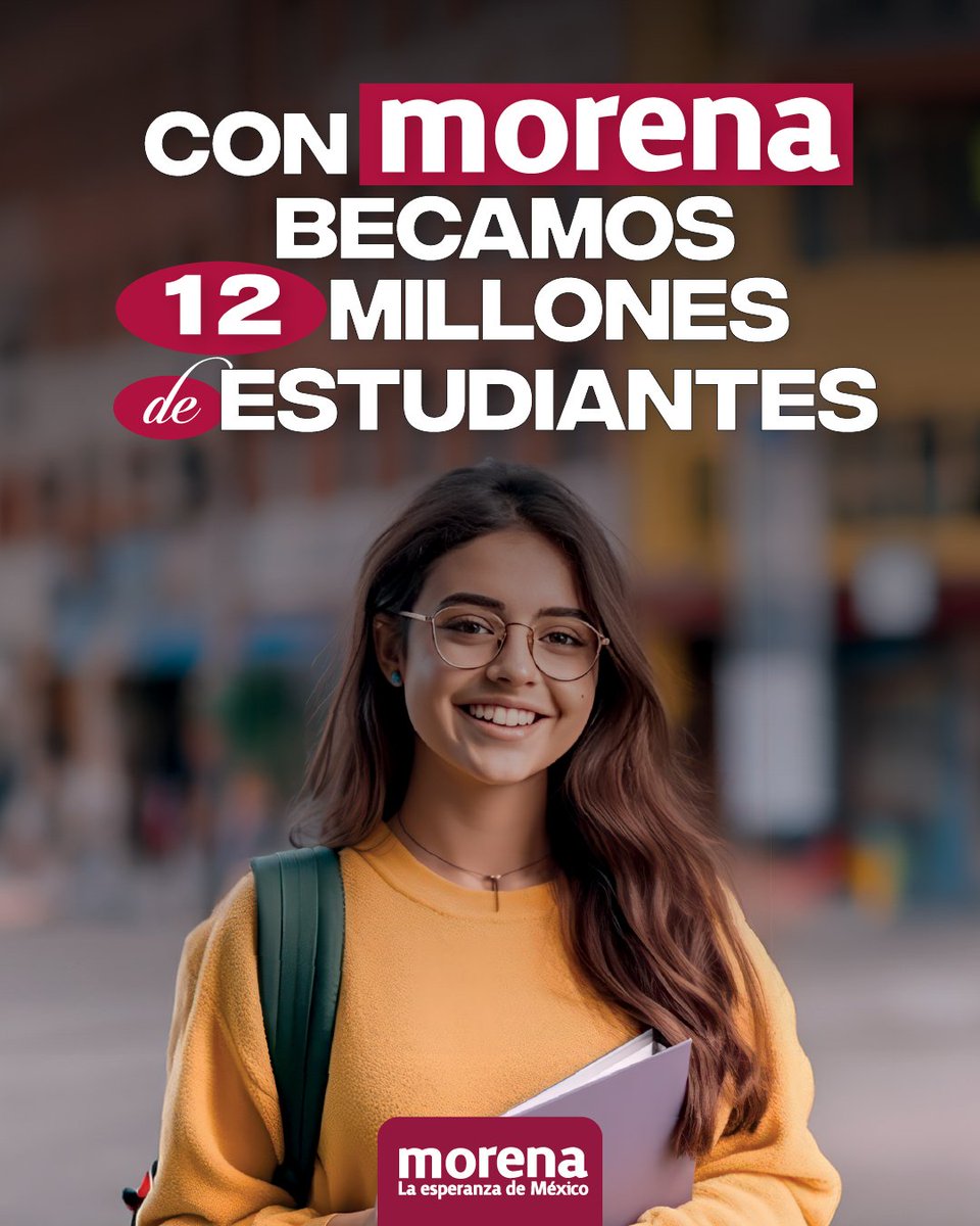 MorenaCiudadMex's tweet photo. La educación es el corazón de la transformación. 🫶#ConMorena las y los jóvenes tienen un mejor futuro.📚🎓 https://t.co/LeSkIx82FP