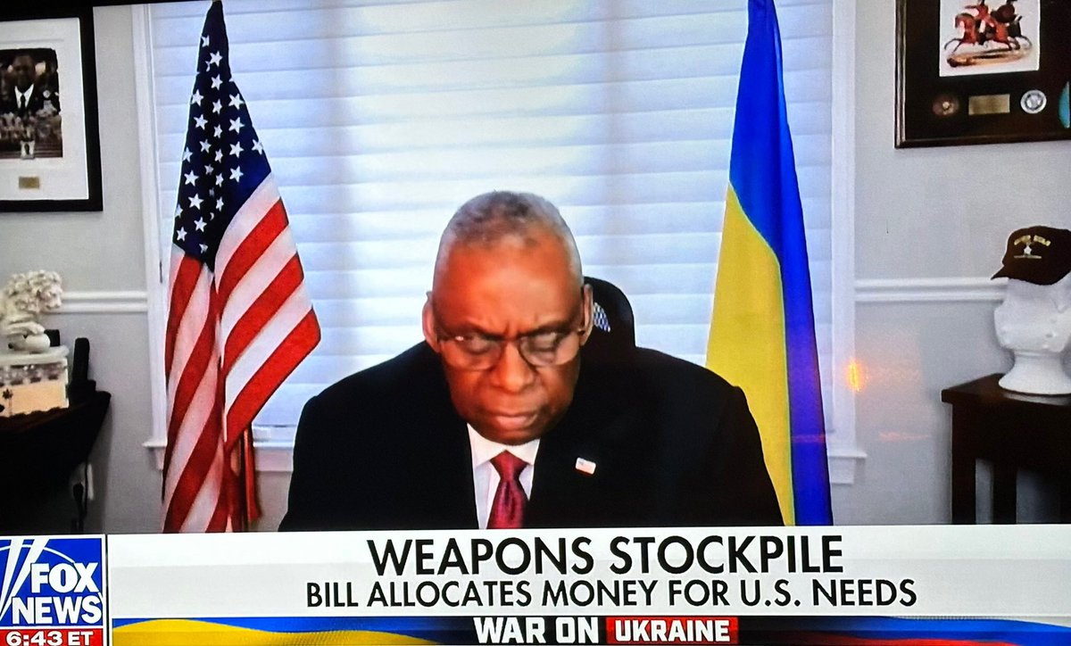 David Yeshua (@davidyeshua4) on Twitter photo <a href="/TuckerCarlson/">Tucker Carlson</a> Why does Sec. Def have a Ukrainian flag in his office?
What are they, the 51st State? WTH!?! <a href="/TuckerCarlson/">Tucker Carlson</a> Why does Sec. Def have a Ukrainian flag in his office?
What are they, the 51st State? WTH!?!