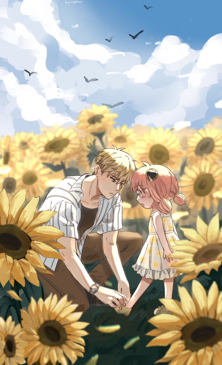 herrightnao's tweet photo. Anya tied her shoes wrong, Loid fixed it bcs that's what normal fathers do (for the mission)😙 

#SPY_FAMILY #Anya #Loid 🌻 https://t.co/AnXyOGCWd9