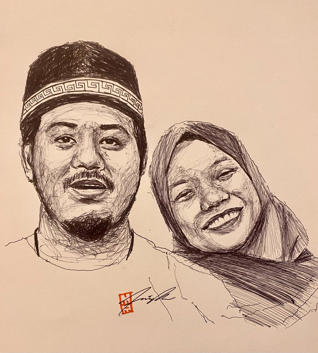 miftahrizaq_'s tweet image. Quick Sketch for Mbak @reversewash