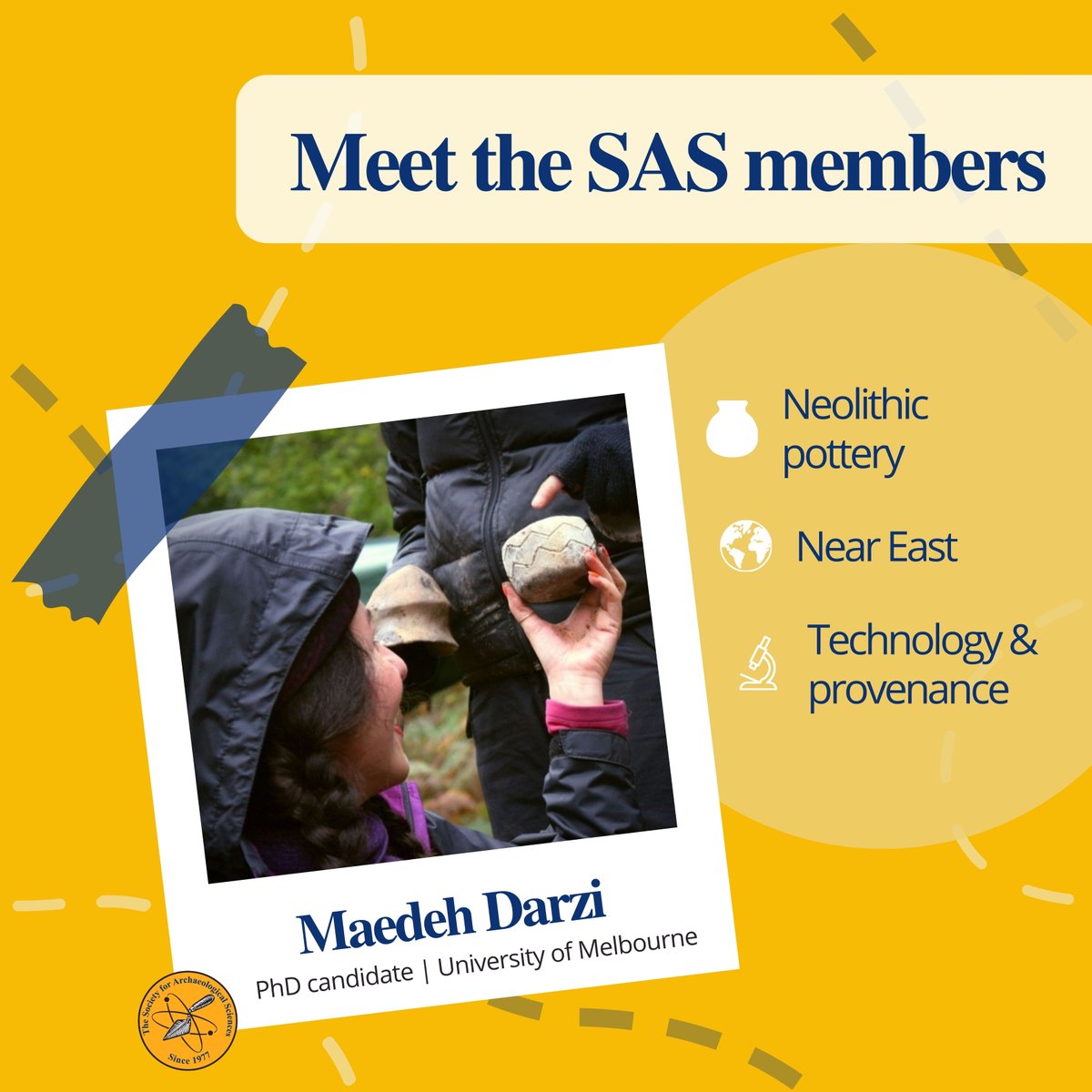 We are excited to inaugurate our new 𝗦𝗔𝗦 𝗠𝗲𝗺𝗯𝗲𝗿 𝗦𝗽𝗼𝘁𝗹𝗶𝗴𝗵𝘁, starting with 𝗠𝗮𝗲𝗱𝗲𝗵 𝗗𝗮𝗿𝘇𝗶, PhD candidate at the University of Melbourne and volunteer for the SAS Facebook account <a href="/MaedehDarzi/">Maedeh Darzi</a>